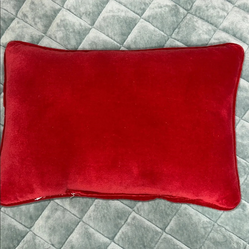 NEW Holiday Needlepoint Pillow 11 x 8